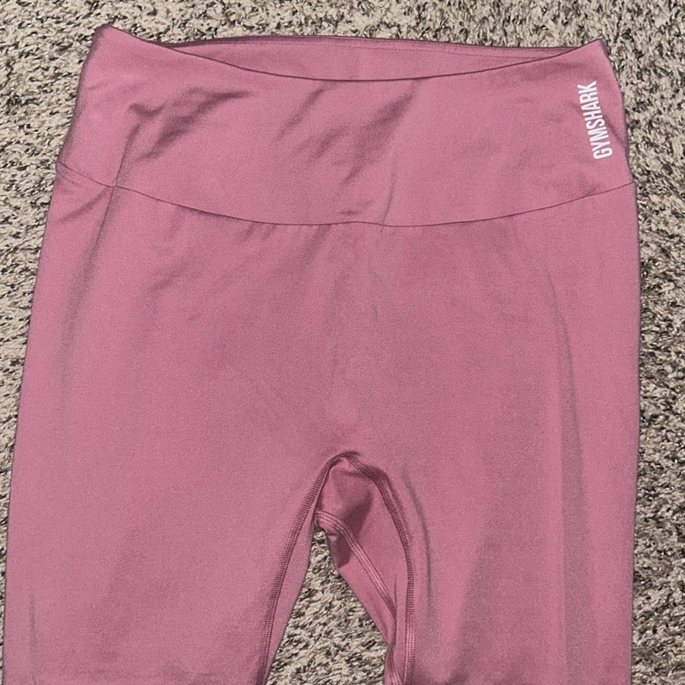 Womens XL GYMSHARK Mauve Pink leggings - the best!!! New but washed - Picture 2 of 9